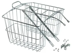 Cykelkorg Wald Paketh&aring;llare 520 Rear Carrier Basket Silver